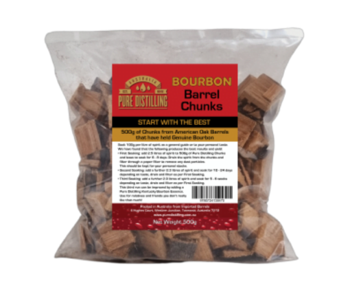 Pure Distilling Bourbon Barrel Chunks - 500g