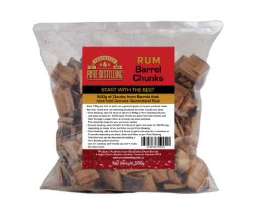 Pure Distilling Rum Barrel Chunks - 500g